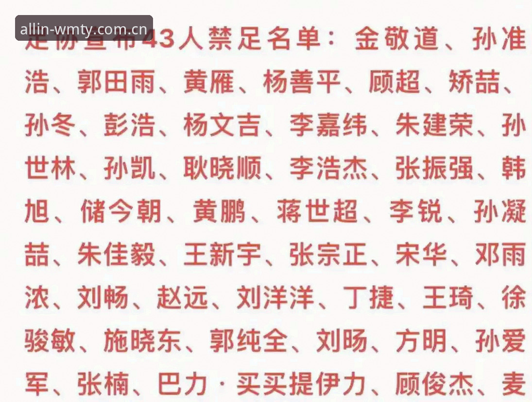 完美体育账号安装失败 足协第三批禁足名单曝光:3大关键点看懂65人处罚背后的乱象
